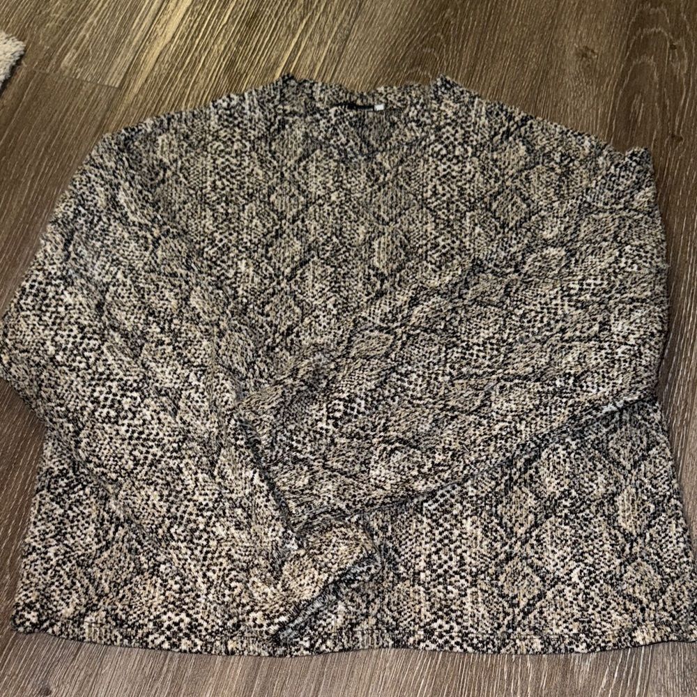 ZARA Snakeskin Pattern Sweater